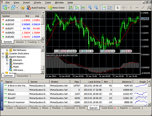 MetaTrader is great - if you miss Windows 95